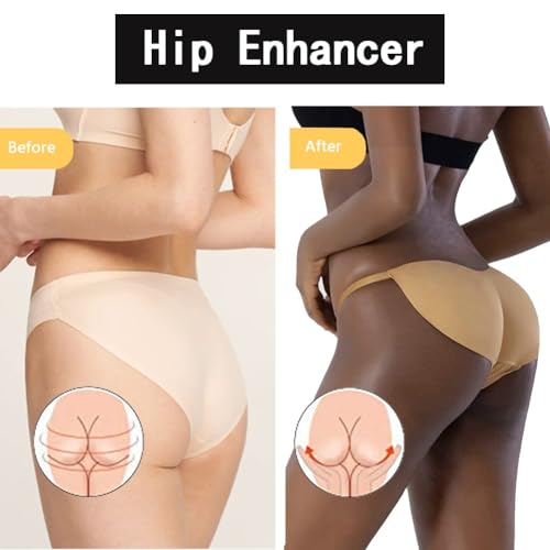 Image of Butt Lifting Panties Seamless Pads for Bigger Butt - Padded Underwear for Women, Adjustable Shapewear