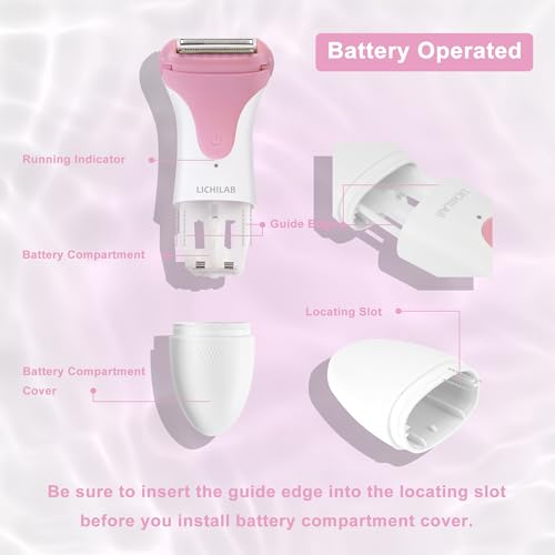 Electric Razor for Women,Lady Shaver,Womens Electric Razor for Pubic Hair,Women's Wet & Dry Electric Shaver for Leg,Cordless Bikini Trimmer,Body Hair Removal for Underarms,pink/oi8x - Image 4