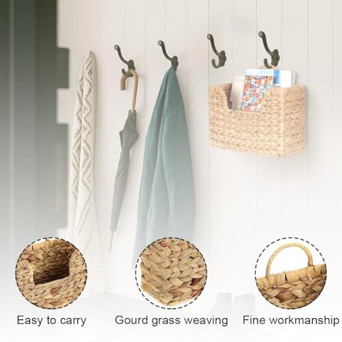 Panier suspendu tissé pour gagner de la place avec rangement rotin - 4
