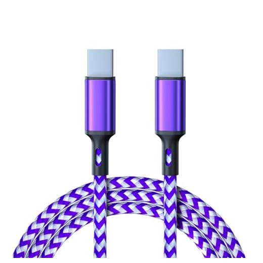 USB C to USB C Fast Charging Cable, Purple,3ft,CarPlay Compatible for Phone 16,15 Pro Max,Plus,16E,SE4