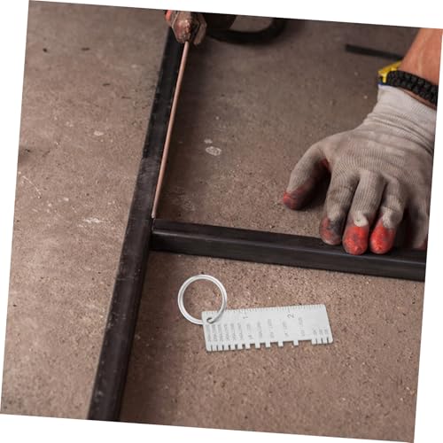 Artibetter Herramienta de Medición para Soldadura Calibrador de Grosor en Acero Inoxidable para Inspección Precisa de Soldaduras con Escalas Grabadas para Medición Exacta Uso Versátil en Soldadura, Manufactura y Construcción miniatura 5