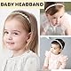 LOMSUXA Baby Mädchen Stirnbänder Weiß Dehnbare Stirnband DoppelspitzeSpitzebowknot-Haarband Weich Baby Hairband Nylon Neugeboren Haarschmuck Babygeschenke für Neugeborene