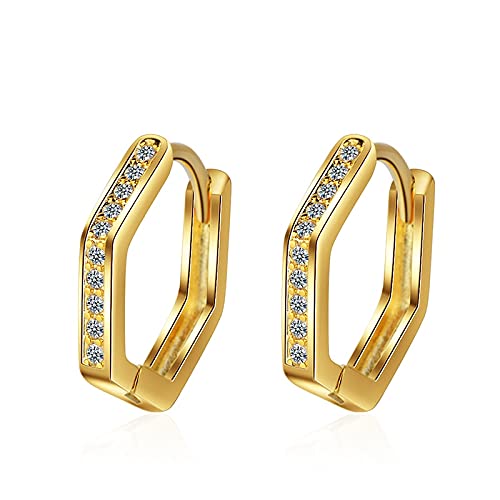 Créoles en Argent Huggie et cristal à porter au quotidien ou en soirée