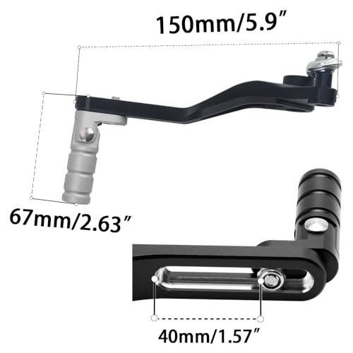 Levier de vitesses pour Z 400 ajustable avec embout rétractable