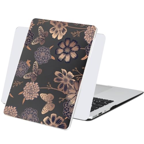 Funda MacBook Pro 15 A1990 carcasa para oficina y universidad con diseño floral de hortensia