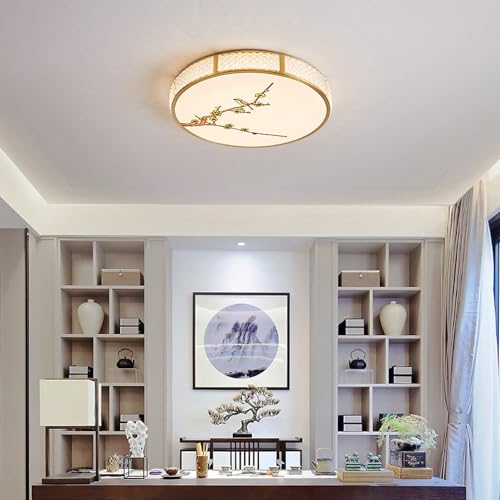 Plafonnier LED fleurs et oiseaux pour l'ambiance de votre chambre
