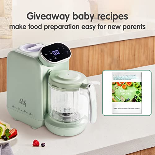 Baby Food Maker, 5 In 1 Baby Food Processor, Smart Control Multifunctional Steamer Grinder With Steam Pot, Auto Cooking & Grinding, Baby Food Warmer Mills Machine #TOP4