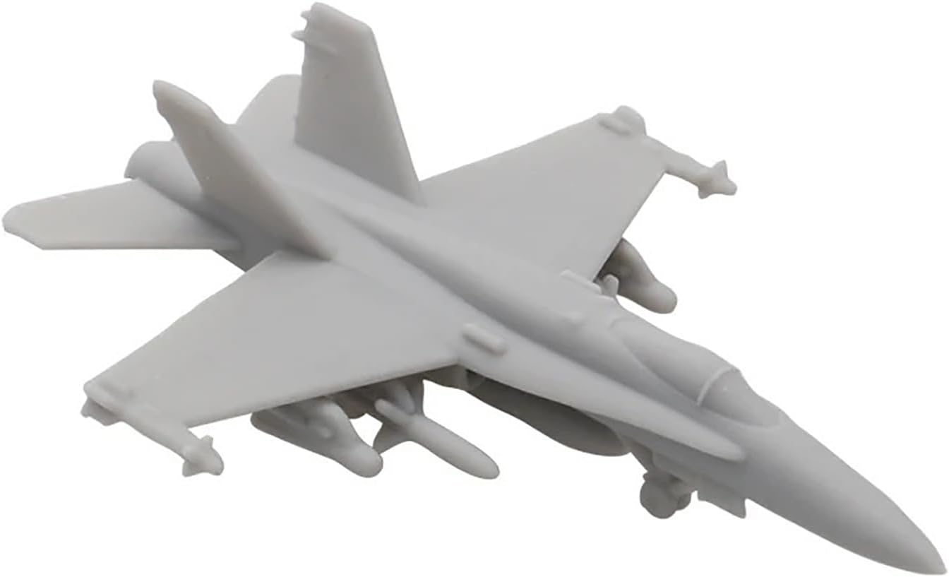 10PCS DIY Model F-18C Multipurpose Fighter Jet 3D Printing Escort Aircraft Military Model Naval Airplane Mould DIY Scene Assembly Mould(1/350 (49mm))
