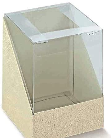 Caja transparente Le gemme di Venezia que evita abolladuras en recuerdos de boda con PVC