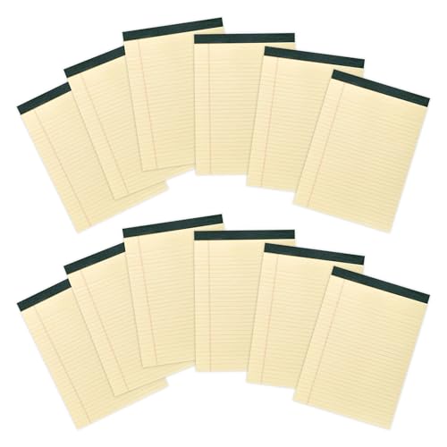 Bloc-notes jaunes recyclés pour bureau et réunions | Papier ligné 21,6 x 29,8 cm Roaring Spring