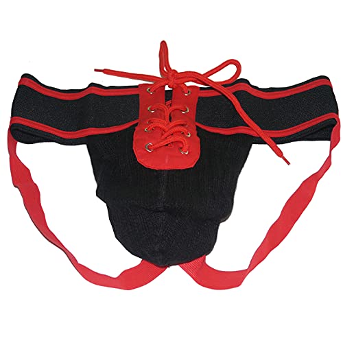 Fangkun Men's Underwear Jockstrap Athletic Supporters Men Lace Up Briefs Thong Width Waistband Sexy Bulge Pouch Jock Strap3