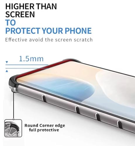 Image of Lustree TPU Honey Comb Armor Shock Proof Back Cover for for Realme GT2 Pro (Transparent)