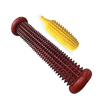 Silistar Acupressure foot Massager Roller (Wood) 11.5 M with Karela (Yellow) Roller for Palm Exercise Tool (B0BLVR6WL5) Amazon Price History, Amazon Price Tracker