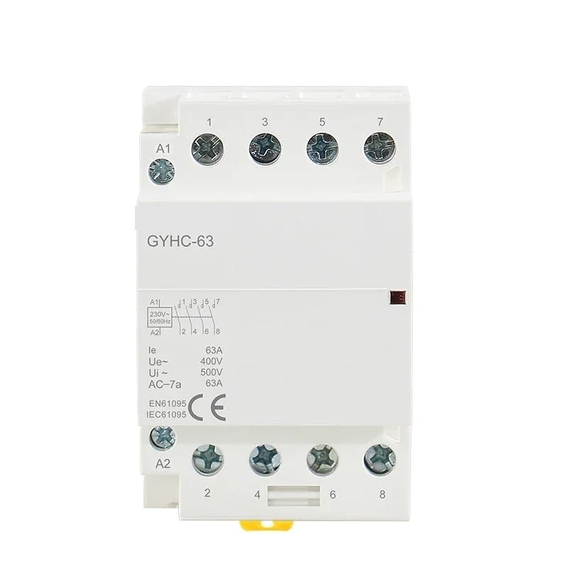 Stycznik modułowy AC 4P 63A 4NO lub 2NC2NO 220V/230V 50/60HZ do szyny DIN (4P 63A 2NO2NC 220V)