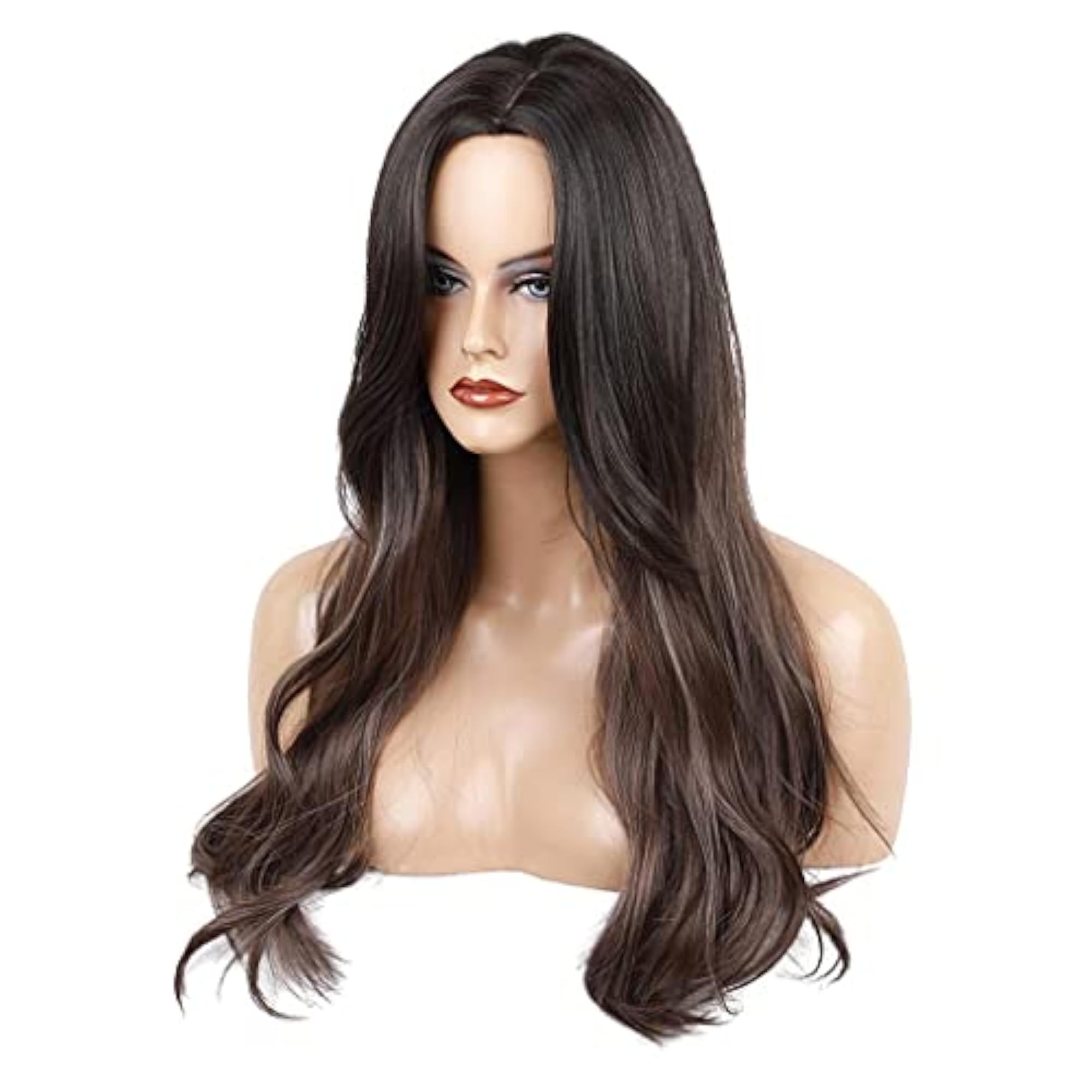 Women's Heat Resistant Long Curly Synthetic Cosplay Wig, 62 cm