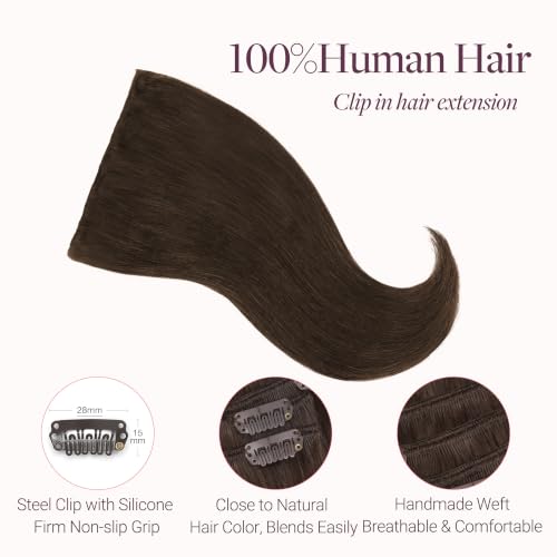 Image of GOO GOO Clip in Hair Extensions Real Human Hair Back Fill Extension 2Pcs