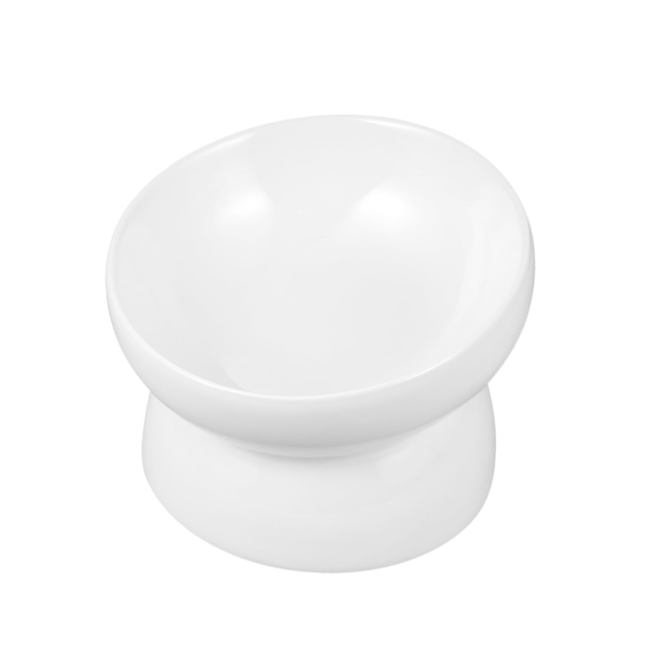 Abaodam Elevated Dog Feeder Ceramic Pet Bowl Slanted Mouth Slow Feeder for Dogs Puppies and Easy to Carry