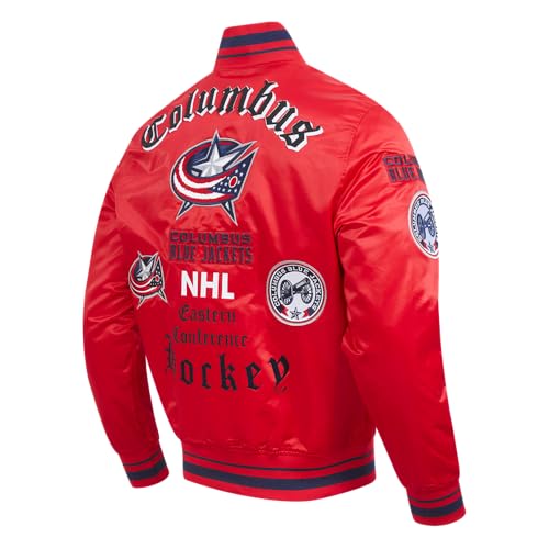 Image of Pro Standard Mens NHL Old English Satin Jacket