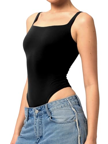 Roself Moment Ärmelloser Bodysuit für Damen – Sexy Elegante Passform mit Stretch für Lässige Sommer Outfits