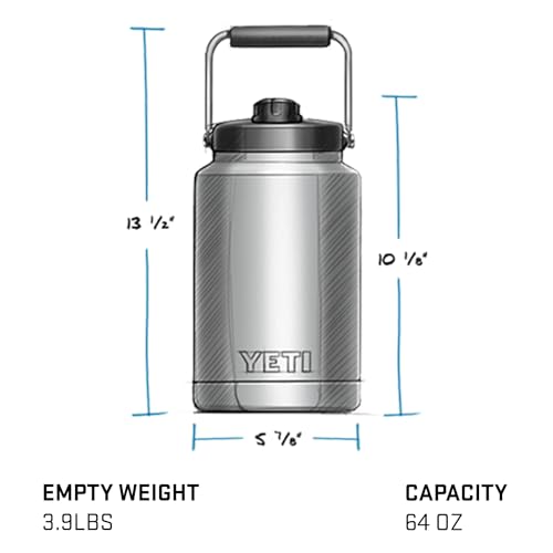 YETI Rambler Half Gallon Jug, Vacuum Insulated, Stainless Steel with MagCap, Tropical Pink - image 4