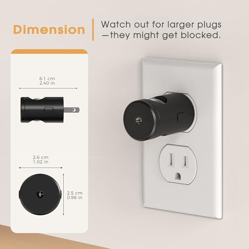 Image of Briignite LED Night Light Project 180 Rotating Night Lights Plug into Wall | 2 Pack Mini Lens, Dusk to Dawn Sensor, 3000K /5000K /Amber Dimmable Nightlight for Hallway Bathroom Room Decor