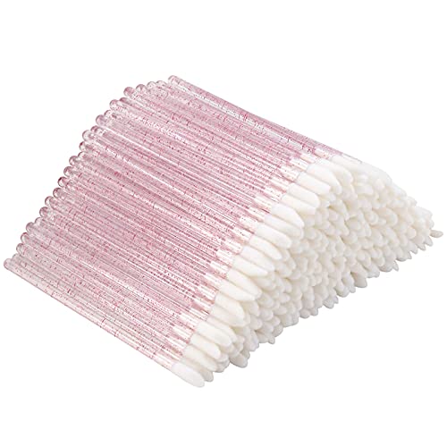 300 Counts Disposable Pink Lip Applicators Brushes
