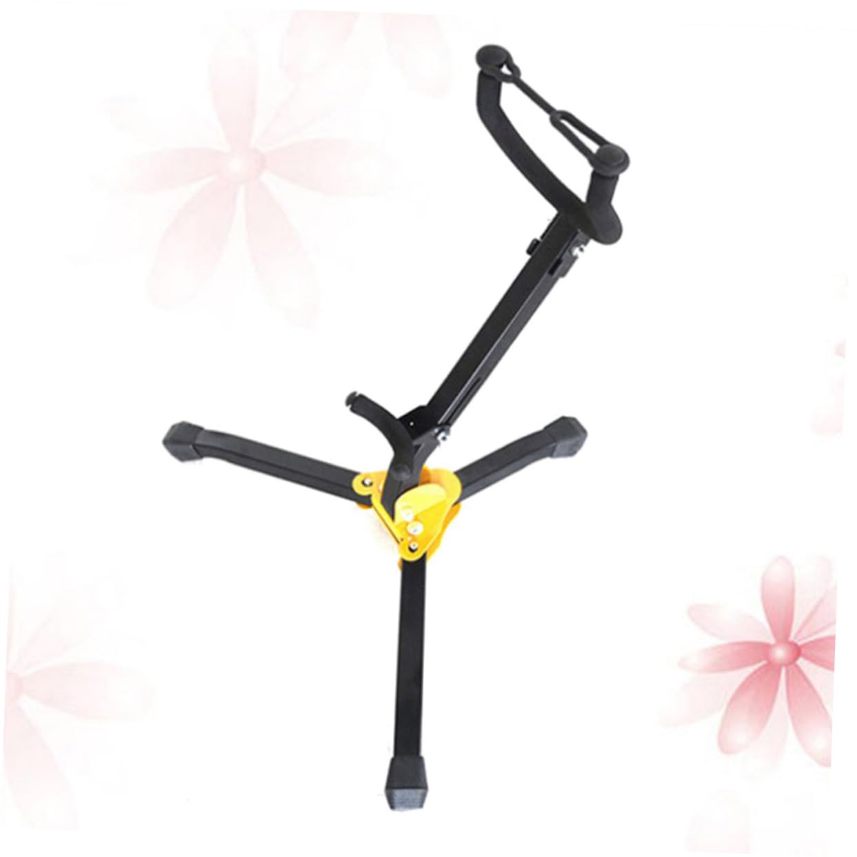 Wakauto Portable Saxophone Holder Saxophone Display Bracket Multi-function Sponge Sleeve for Protection