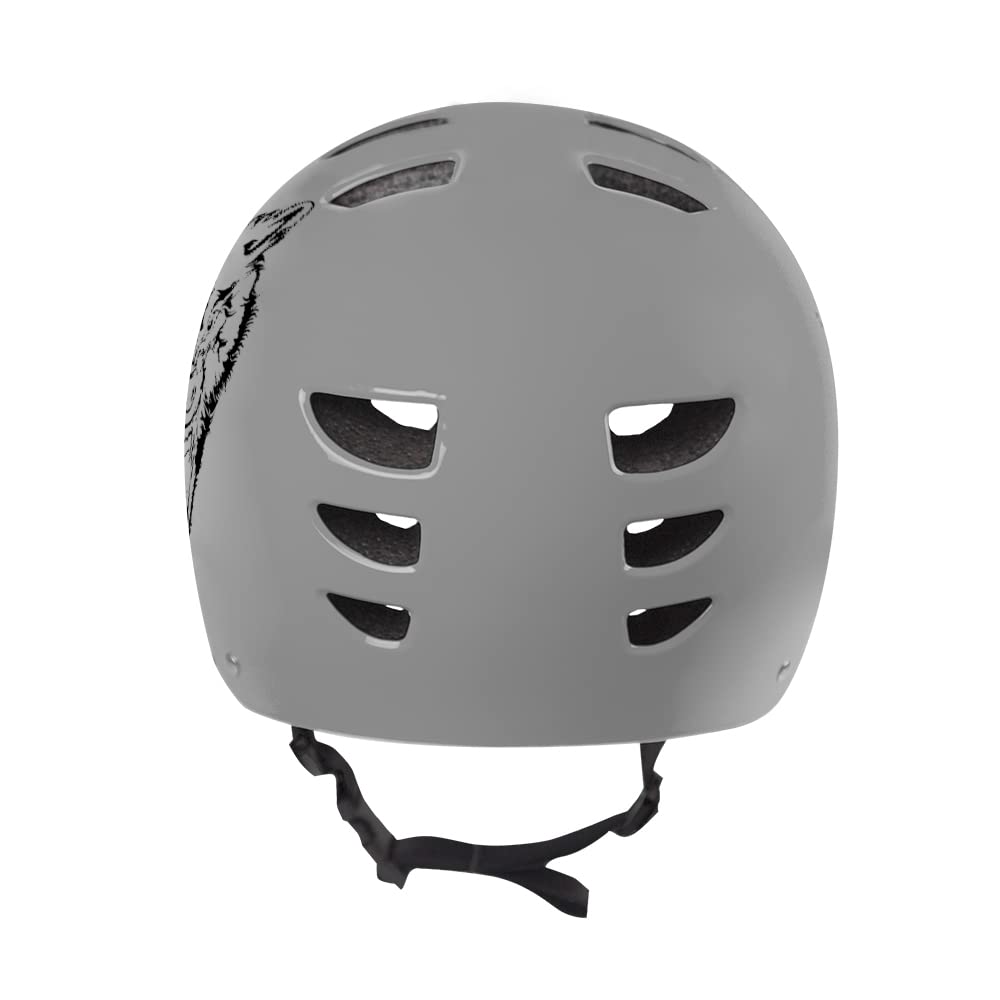 Bestial Wolf | Casco | Skateboard | Monopattino Bambino Freestyle | Skate | Monopattino acrobatico | BMX | Omologato CE | Sport e Outdoor | Regolabile Unisex | 8 a 99 anni
