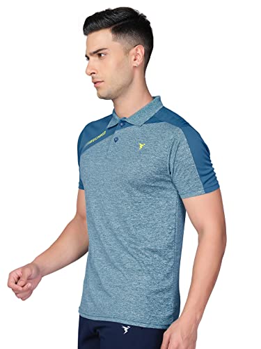 Image of TECHNOSPORT Men's Polyester Slim Fit T-Shirt