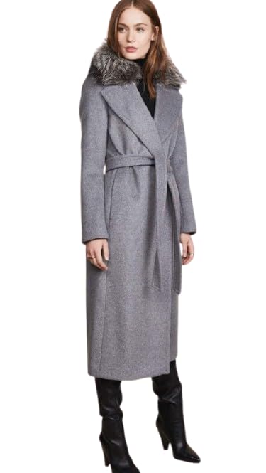 Patakadevi Women's Woolen Solid Full Sleeves Long Length Winter Wear Coat (Grey)-picture-28