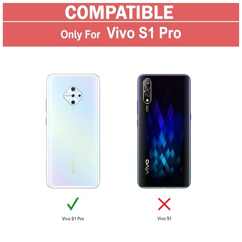 Image of Zapcase Back Case Cover for Vivo S1 Pro | Compatible for Vivo S1 Pro Back Case Cover | 360 Degree Protection Back Cover | Clear Case with Camera Protection | (TPU + PC | Matte Black)
