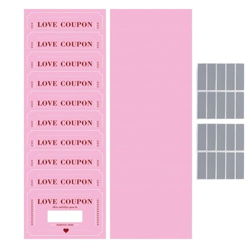 Cupones de amor | 20 piezas divertidas románticas para rascar | Notas para rascar tarjetas de cita nocturna | para citas nocturnas, fiestas, aventuras, cumpleaños, ella, él, novio, novia