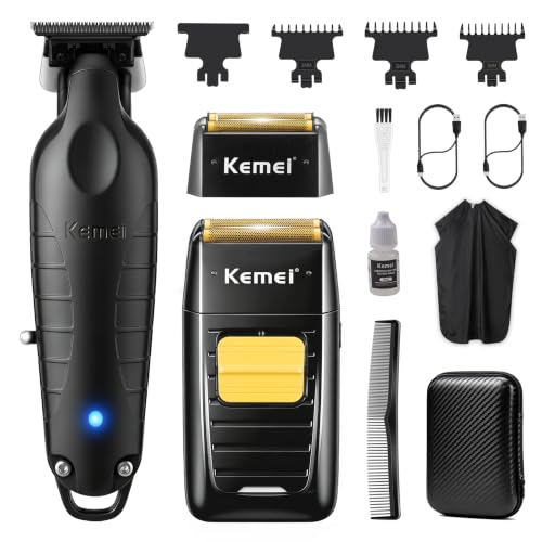 Kemei Afeitadora eléctrica y cortapelos para hombres Kemei Afeitadora eléctrica y cortapelos para hombres