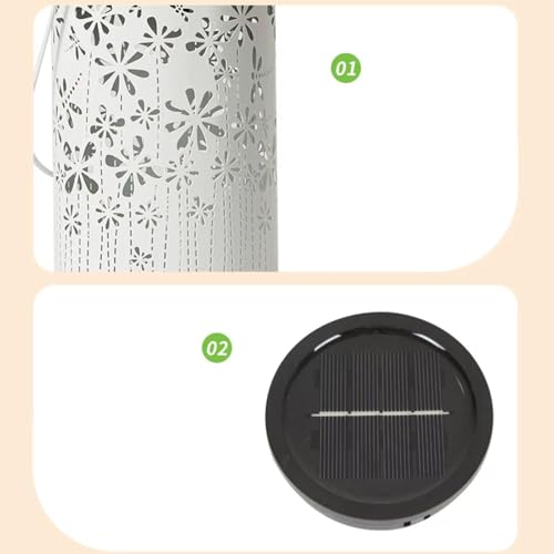 Lanternes solaires extérieures étanches pour illuminer une cour sombre sans installation électrique - 7
