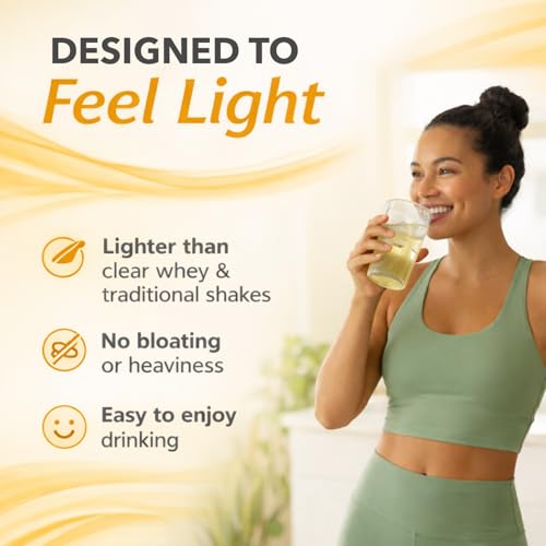 Image of PlantFusion Clear Protein Powder with Pea Protein Peptides - 20g Fast-Absorbing in Water, 90 Calories, Zero Sugar, Premium Alternative to Clear Whey - Pineapple Coconut - 16 oz