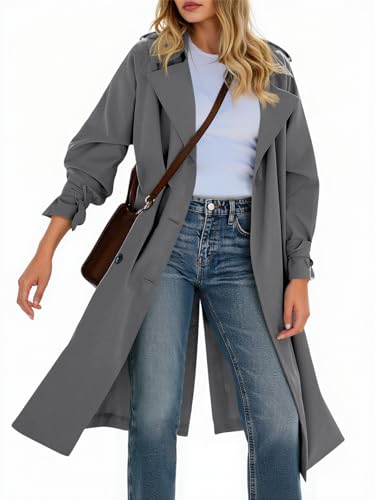 Trench-coat léger oversize femme idéal pour les journées venteuses