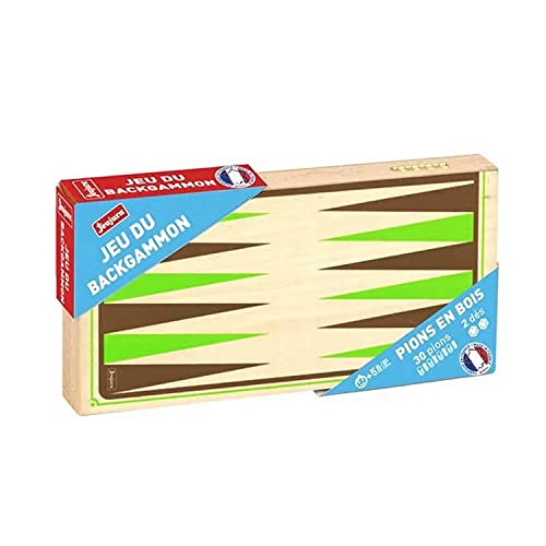 Jeu de backgammon en bois Jeujura coffret pliant idéal pour offrir aux amateurs