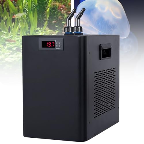 160L/300L/500L Enfriador de acuario, enfriador de agua Enfriador de agua Enfriador de tanque de peces con compresor de diseño silencioso, refrigeración para medusas hidropónicas Axolotl,160L/42GAL