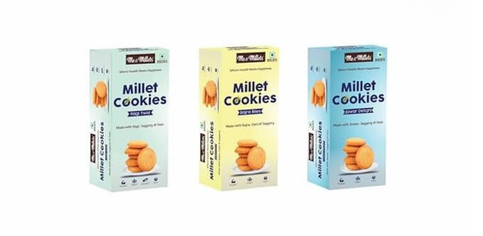 Me & Millets Combo Ragi Twist, Bajra Bites & Jowar Delight Cookies, Millets Biscuits, Millets Cookies, Healthy Snack, Tea Snack, Tasty Cookies, Jaggery Cookies, Fiber Cookies, Protein Cookies, Butter Cookies, Premium Cookies, Everyday Snacks - 75g (P (B0CQMFDJ65) Amazon Price History, Amazon Price Tracker