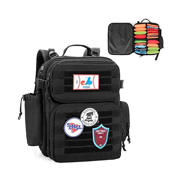 DSLEAF Cornhole Backpack, Cornhole Bag Holds 16-24 Cornhole Bags with Padded Shoulder Straps and Cushioned Lumbar for Comfort, Extra Pockets for Essentials (Patent Design)