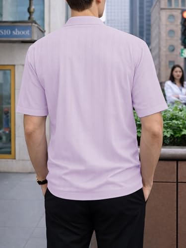 Image of Noble Monk Men's Solid Casual Shirt | Half Sleeve | Regular Fit | Polo Shirt for Men