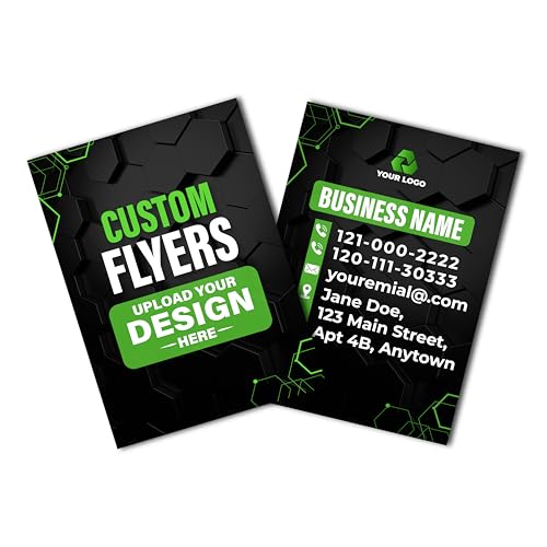 Custom Printed Brochures – Single Page, Bi-Fold, or Tri-Fold – Full Color Marketing Flyers for Business, Events, Real Estate – 8.5 x 11 inch – Printed in USA (Single Page)