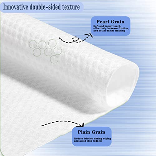 Relasia Disposable Face Towels Soft Dry Wipe, 480 Count, Lint Free, Dry Wet Use For Sensitive Skin Extra Thick Dry And Wet Use For Sensitive Skin, Makeup Removing, Surface Cleaning-6 Packs #TOP1