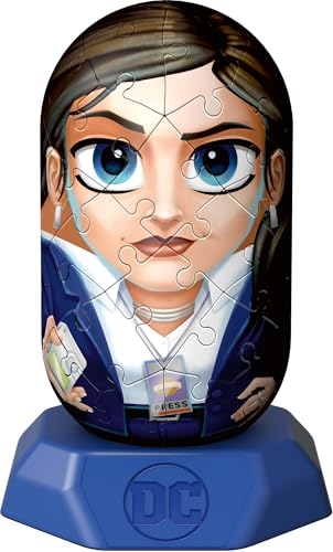 Ravensburger - Puzzle 3D Hylkies - Édition DC- Figurine n°30 Lois Lane - Adultes et Enfants - 54 pièces numérotées à Assembler sans Colle - Support Inclus - DC - 12008017