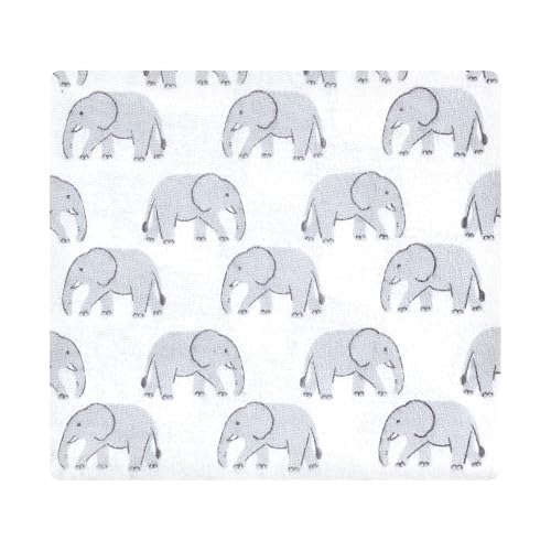 Image of Hudson Baby Unisex Baby Cotton Poly Flannel Receiving Blankets, Safari Friends, One Size