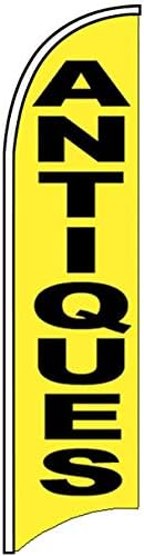 4 Less Co ANTIQUES Windless Swooper Flag Feather Banner Sign (Flag Only) yb