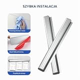 Listwa bonowa, listwa bonowa, uchwyt na bony, listwa na notatki – samoprzylepna, aluminiowa listwa zaciskowa, uchwyt na karteczki, do hold orders, biletów kuchennych, baru, biura, na zamówienie, 30 cm
