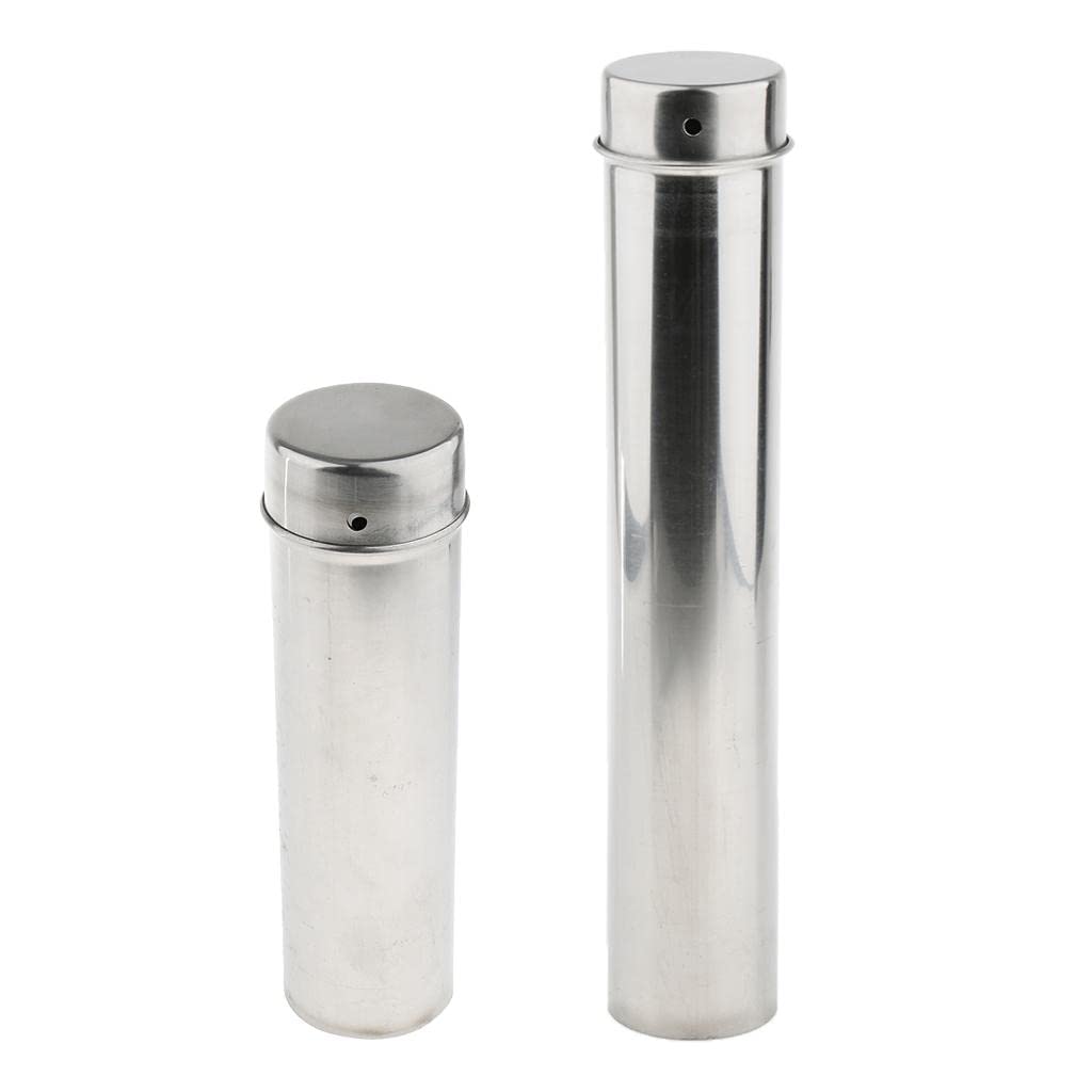 Juego de 5 cajas de esterilización de pipetas de acero inoxidable, tubo de esterilización de pipetas de 23 cm, 9 pulgadas
