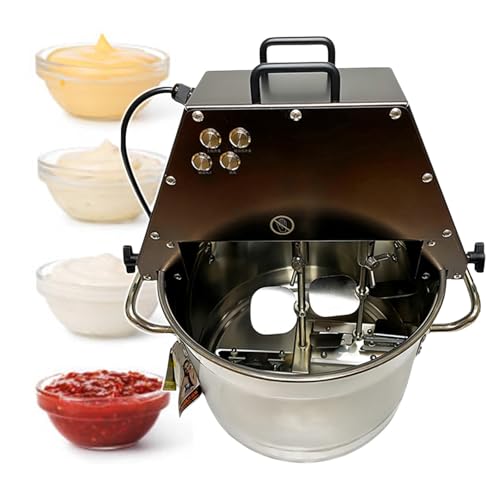 pealiritansemen Batidora De Alimentos Comercial, con Doble Paleta Agitadora, Equipo Mezclador Automático De Alimentos para Mermeladas Y Salsas, Máquina Mezcladora De Mermeladas/Salsas