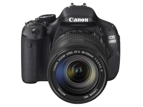 Canon EOS 600D – Cámara réflex Digital de 18 MP (Pantalla articulada de 3″, Objetivo(s) 18-135mm f/3,5, procesador Digic 4, estabilizador de Imagen óptico) Negro (Importado)